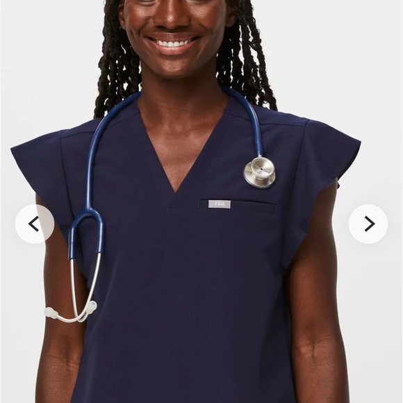 Figs Flutter Sleeve Top and Zamora Joggers - Picture 2 of 3